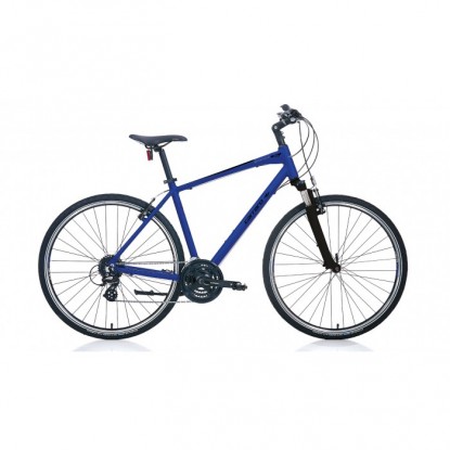 Carraro Sportive 224 24-V VB Trekking Şehir Bisikleti - Manyetik Mavi-Siyah-Gümüş