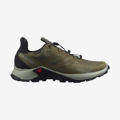 Salomon Speedcross 3 Olive Night/Wrought Iron/Black Gore-Tex Erkek Koşu Ayakkabısı - L41453900 - Yeşil