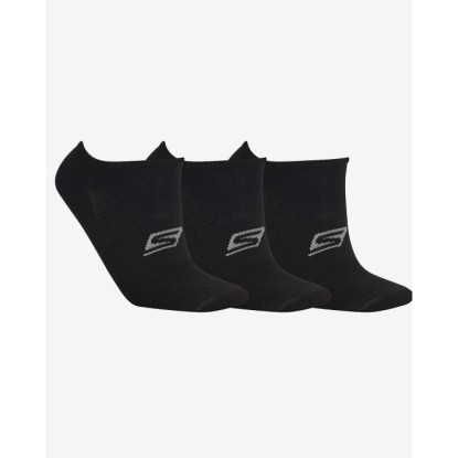 Skechers Socks U 3 Pack Low Cut Sock S192263-972 - Unisex Siyah Çorap - Siyah