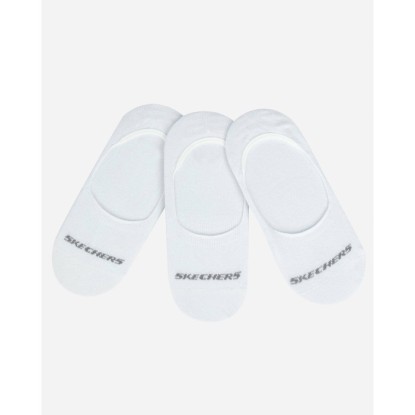 Skechers Socks U No Show Sock S192134-100 - Unisex Beyaz Çorap - Beyaz