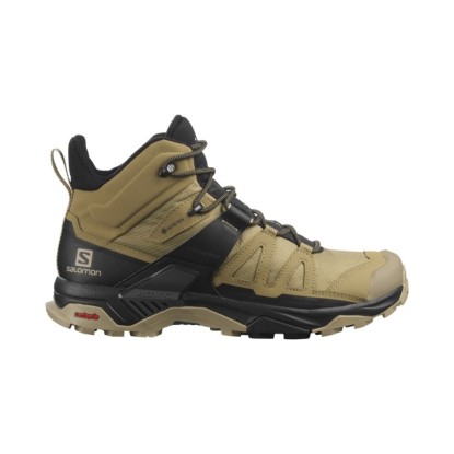 Salomon X Ultra 4 Mid Kelp/Black/Safari Gore-Tex Erkek Outdoor Bot - L41294100 - Çok Renkli