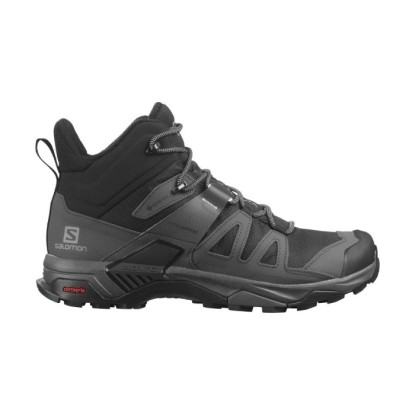 Salomon X Ultra 4 Mid Black/Magnet/Pearl Blue Gore-Tex Erkek Outdoor Bot - L41383400 - Siyah-Gri