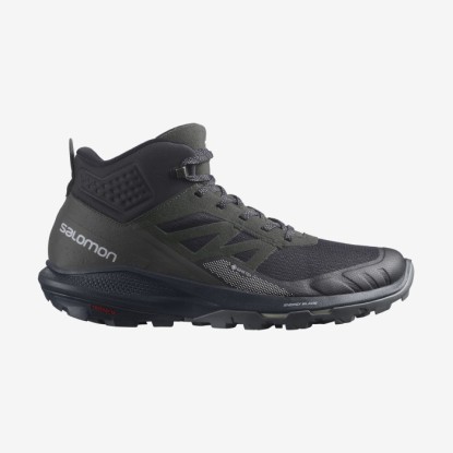 Salomon Outpulse Mid Black/Ebony/Vanilla Ace Gore-Tex Erkek Outdoor Ayakkabı - L41588800 - Siyah