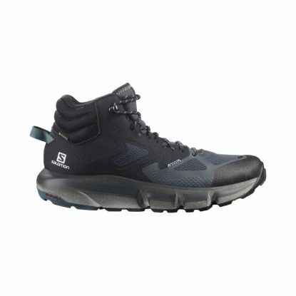 Salomon Predict Hike Mid Gore-Tex Ebony/Black/Stormy Weather Erkek Outdoor Botu - L41460900  - Siyah-Gri