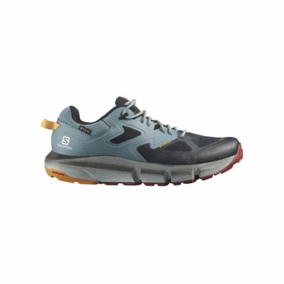 Salomon Predict Hike Black/Trooper/Blazing Orange Gore-Tex Erkek Outdoor Ayakkabı - L41599600 - Gri