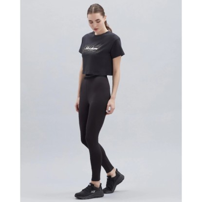 Skechers W Belt Detail Legging S212197-001 - Kadın Siyah Tayt - Siyah