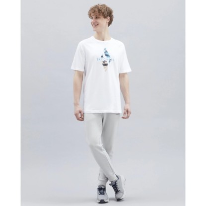 Skechers M Graphic Tee Diamond Logo T-Shirt S221133-102 - Erkek Beyaz Tshirt - Beyaz
