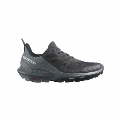 Salomon Outpulse Black/Stormy Weather/Vanilla Ice Gore-Tex Kadın Outdoor Ayakkabı - L41588300 - Siyah-Gri