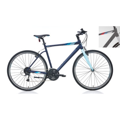 Carraro Sportive 327 27-V VB Trekking Şehir Bisikleti - Mat Antrasit-Gümüş-Mavi-Kırmızı