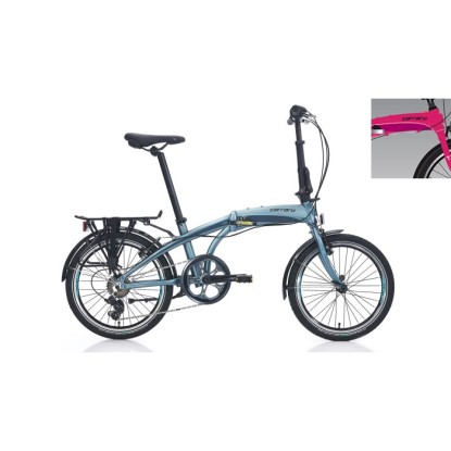 Carraro Flexi 106 6-V VB Katlanır Bisiklet - Fuşya-Siyah-Beyaz