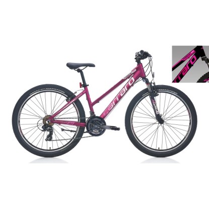 Carraro Force 601 21-V VB Dağ Bisikleti - Mat Siyah-Fuşya-Beyaz