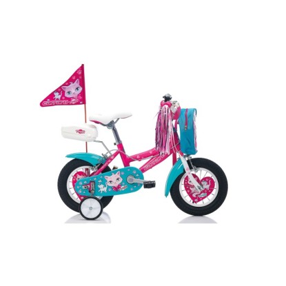 Carraro Moggy 12 1-V VB Çocuk Bisikleti - Pembe-Beyaz-Turkuaz