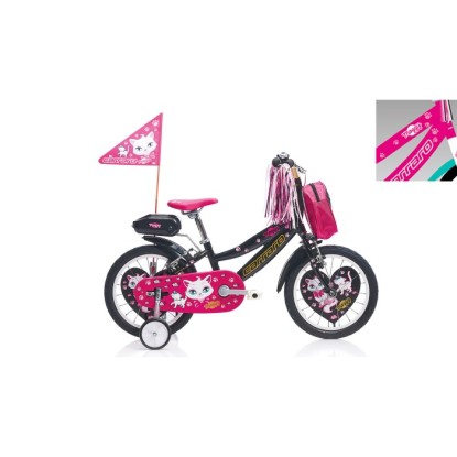 Carraro Moggy 16 1-V VB Çocuk Bisikleti - Pembe-Beyaz-Turkuaz