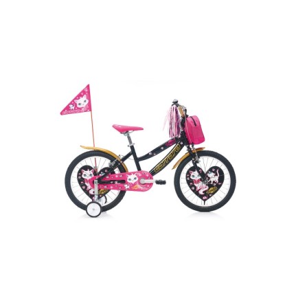 Carraro Moggy 20 1-V VB Çocuk Bisikleti - Siyah-Altın-Pembe