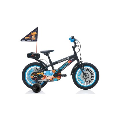 Carraro Monster 20 1-V VB Çocuk Bisikleti - Mat Siyah-Gri-Mavi