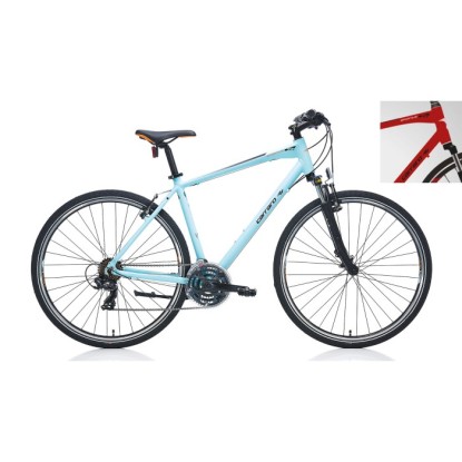 Carraro Sportive 220 21-V VB Trekking Şehir Bisikleti - Mat Krom-Kırmızı-Siyah-Beyaz