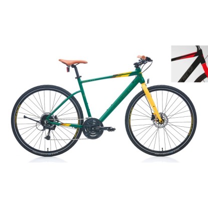 Carraro Sportive 328 27-V HD Trekking Şehir Bisikleti - Mat Siyah-Kırmızı