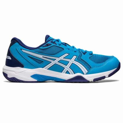 Asics Gel-Rocket 10 Erkek Mavi-Beyaz Voleybol Ayakkabısı - 1071A054-409 - Mavi-Beyaz
