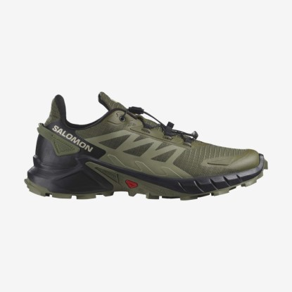 Salomon Supercross 4 Olive Night/Moss Gray/Black Erkek Koşu Ayakkabısı - L47205100 - Yağ Yeşili