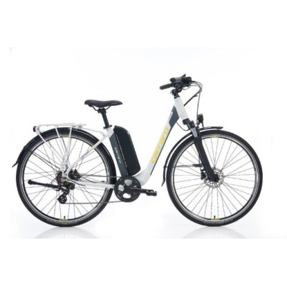 Carraro eComfort 7-V HD Elektrikli Şehir Bisikleti - Mat Storm Gri-Antrasit-Sarı