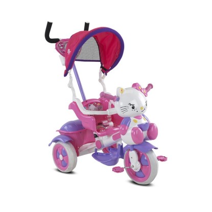 BabyHope Kety Üç Tekerlekli Çocuk Bisikleti - Pembe-Lila-Beyaz