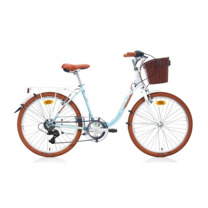 Carraro Juliana 24 7-V VB Şehir Bisikleti - Beyaz-Turkuaz-Kahverengi