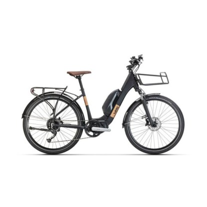 WRC Lower Cargo Unisex E5000 630Wh 9-V HD Elektrikli Kargo Bisikleti - Mat Siyah-Bakır