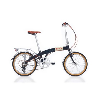 Bianchi New Vintage Folding 7-V VB Katlanır Bisiklet - Siyah