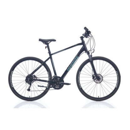 Bianchi T0012FS 27-V HD Trekking Şehir Bisikleti - Siyah-Celeste