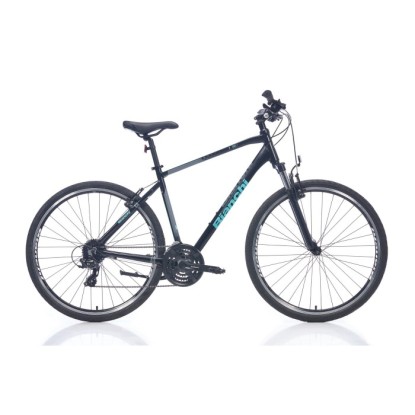 Bianchi T0017FS 24-V VB Trekking Şehir Bisikleti - Siyah-Celeste