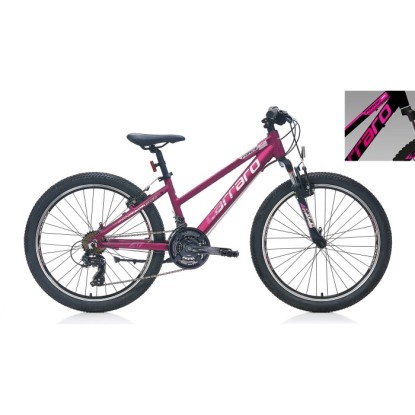 Carraro Force 401 21-V VB Çocuk Dağ Bisikleti - Mat Siyah-Fuşya-Beyaz