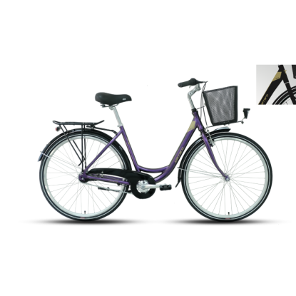 Carraro Tiffany 7.0 Nex-7 Kontra Fren Şehir Bisikleti - Mat Siyah-Hardal