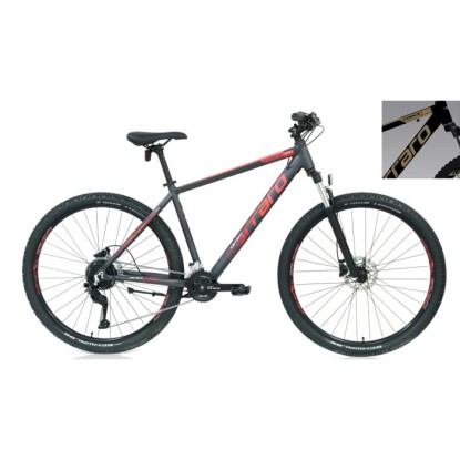 Carraro Force 970 C 18-V HD Dağ Bisikleti - Mat Siyah-Altın-Bakır-Kırmızı