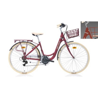 Carraro Juliet 28 21-V VB Şehir Bisikleti - Mat Kiremit-Krom-Krem