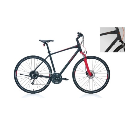 Carraro Sportive 227C 18-V HD Trekking Şehir Bisikleti - Mat Antrasit-Siyah-Turuncu