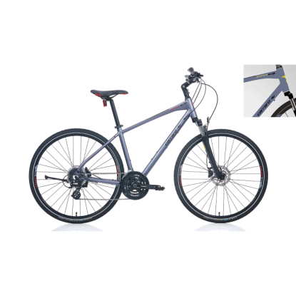 Carraro Sportive 225 24-V HD Trekking Şehir Bisikleti - Mat Antrasit-Siyah-Sarı