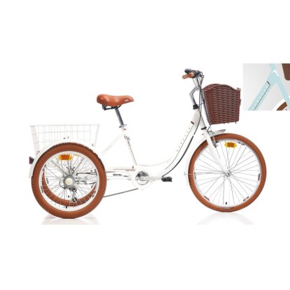 Carraro Caravan 6-V VB Üç Tekerlekli Bisiklet - Turkuaz-Beyaz-Kahverengi