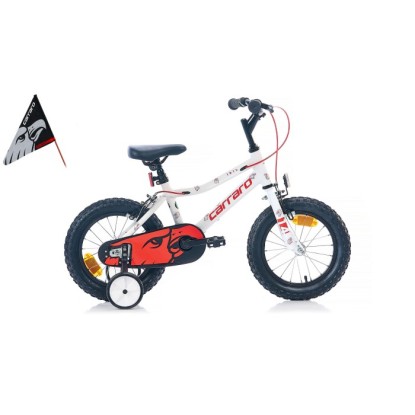 Carraro Red Eagle 14 1-V VB Çocuk Bisikleti - Beyaz-Kırmızı-Gümüş