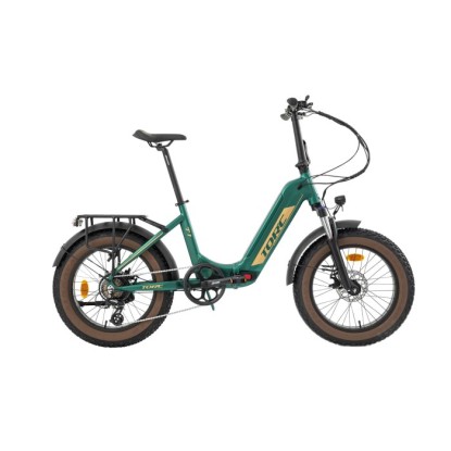 Torc T1 F 8-V MD Elektrikli Katlanır Fat Bike - Yeşil-Gold