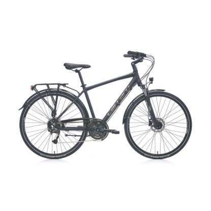 Carraro Elite 906 Cues 18-V HD Şehir Bisikleti - Mat Siyah-Parlak Siyah-Koyu Krom
