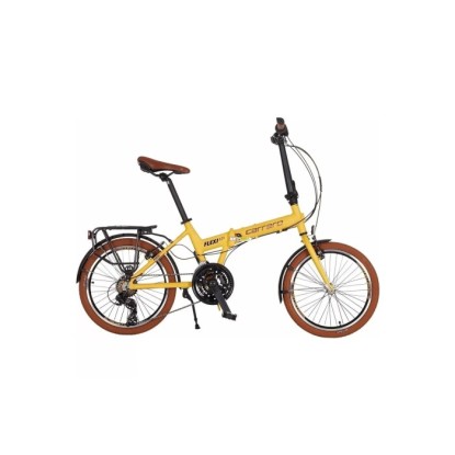 Carraro Flexi 121 21-V VB Katlanır Bisiklet - Mat Sarı-Siyah-Bakır